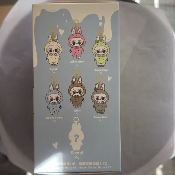 Pop Mart The Monsters Exciting Macaron Chestnut Cocoa Secret Labubu Keychain - Picture 6 of 6